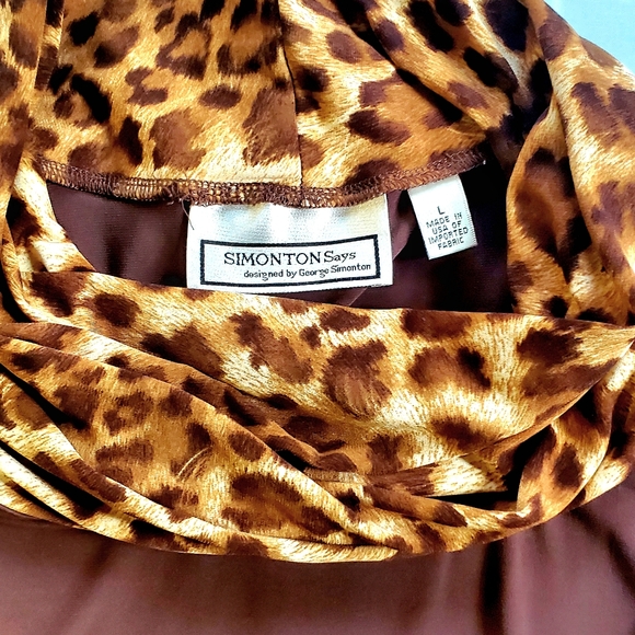 Lepord Print Cowl Neck by Simonton Says - Picture 8 of 12